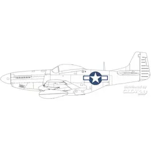 Eduard P-51D national insignia 1/48 pas cher