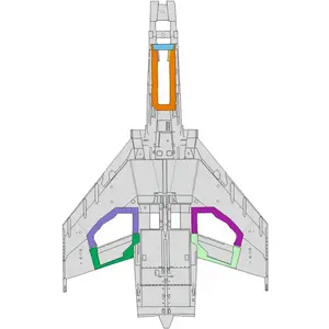 Eduard F-4E wheel bays 1/48 MENG pas cher