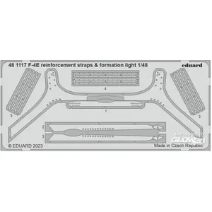 Eduard F-4E reinforcement straps & formation lights 1/48 MENG pas cher