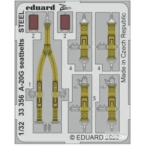 Eduard A-20G seatbelts STEEL 1/32 HKM
