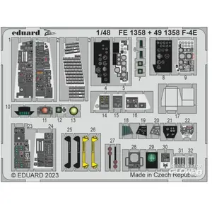 Comparateur de prix : 1:48 Eduard FE1358 Accessoires for F-4E - MENG Photo-etch