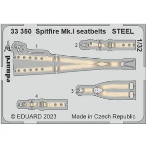 Eduard Spitfire Mk.I seatbelts STEEL 1/32 KOTARE