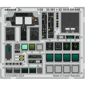 Comparateur de prix : 1:35 Eduard 33351 Accessoires for AH-64E - Takom Photo-etch