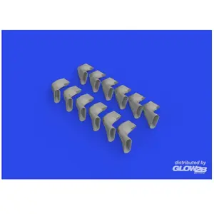 Eduard Spitfire Mk.IX exhaust fishtail PRINT 1/24 AIRFIX pas cher