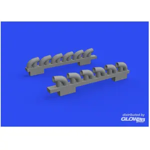 Eduard P-39Q exhaust stacks PRINT 1/72 for ARMA HOBBY