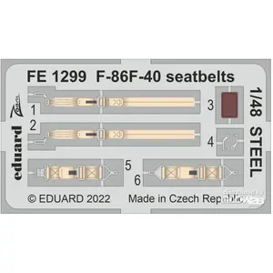 Eduard F-86F-40 seatbelts STEEL pas cher