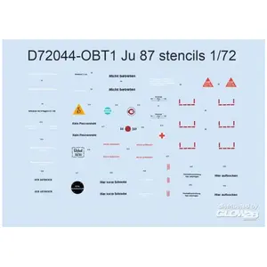 Eduard Ju 87 stencils pour ACADEMY/AIRFIX/ITALERI/REVELLVendu pargalaxus