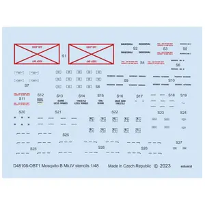 Eduard Mosquito B Mk.IV stencils pour TAMIYA/REVELLVendu pargalaxus