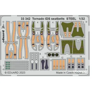 Eduard Tornado IDS seatbelts STEEL for ITALERI pas cher