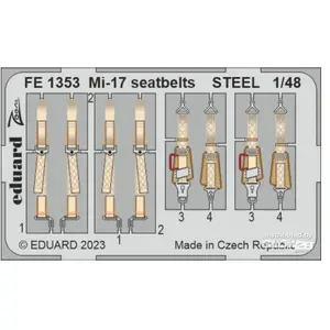 Eduard Mi-17 seatbelts STEEL 48 AMK
