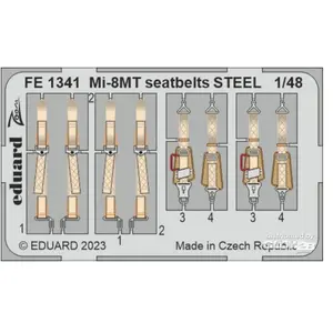 Eduard Mi-8MT seatbelts STEEL 1/48 ZVEZDA