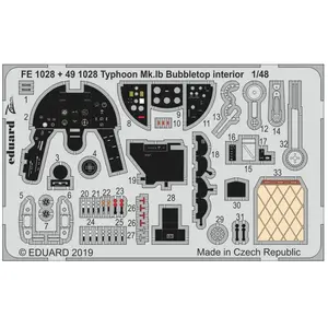 Eduard Typhoon Mk.Ib Bubbletop pour Hasegawa/ItaleriVendu pargalaxus