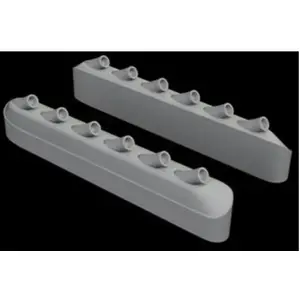 Eduard P-51D exhaust stacks w/ fairing pour