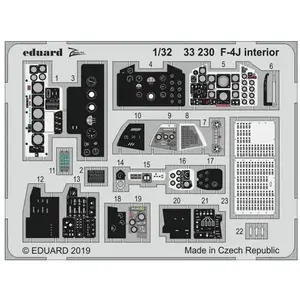 Eduard F-4J intérieur pour Tamiya