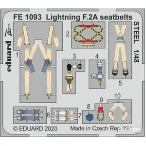 Eduard Sellettes Lightning F.2A STEEL pour AirfixVendu pargalaxus