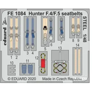 Eduard Hunter F.4/F.5 seatbelts STEEL pour AirfixVendu pargalaxus