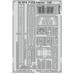 Eduard F-22A intérieur pour Hasegawa pas cher