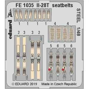 Eduard Il-28T seatbelts STEEL pour Bobcat