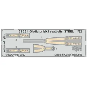 Eduard Sellettes Gladiator Mk.I STEEL pour ICMVendu pargalaxus