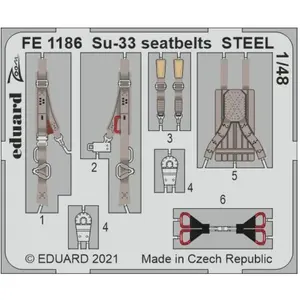 Eduard Su-33 seatbelts STEEL 1/48 for MINIBASE