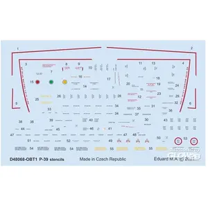 Eduard P-39 stencils pour pas cher