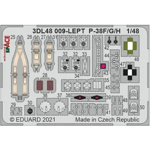 Eduard P-38F SPACE 1/48 pour TAMIYA pas cher