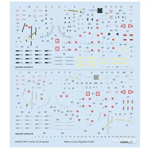 Eduard Harrier Gr.7/9 stencils 1/48 pour REVELL/HASEGAWAVendu pargalaxus