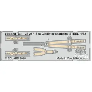 Eduard Sea Gladiator seatbelts STEEL for ICMVendu pargalaxus