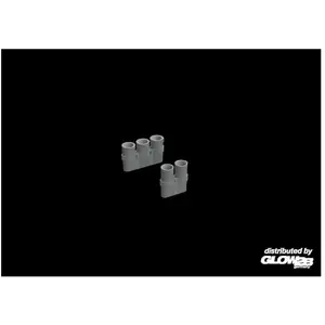 Eduard F6F exhaust stacks pour