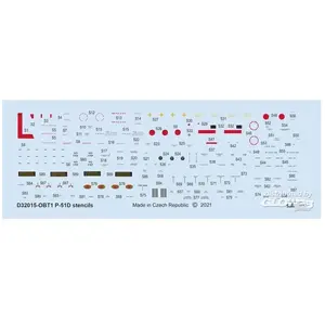 Eduard P-51D stencils pour REVELL/TAMIYAVendu pargalaxus