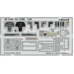 Eduard Hs 129B pour HOBBY 2000/HASEGAWA
