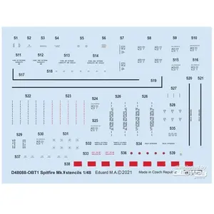 Eduard Spitfire Mk.V stencils 1/48 for pas cher
