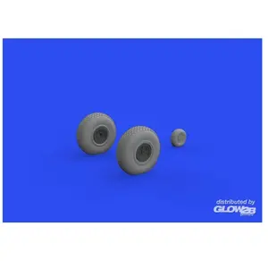 Eduard B-17 wheels block tread 1/48 for HKM pas cher