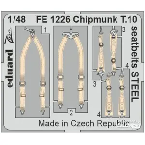 Eduard Chipmunk T.10 seatbelts STEEL pour AIRFIXVendu pargalaxus