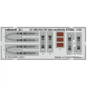Eduard AH-1G sièges tardifs STEEL pour ICM pas cher