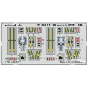 Eduard EA-18G seatbelts STEEL 1/48 pas cher