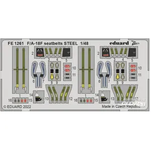 Eduard F/A-18F seatbelts STEEL for HOBBY BOSSVendu pargalaxus