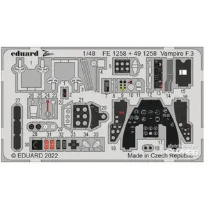 Eduard Vampire F.3 pour AIRFIX pas cher