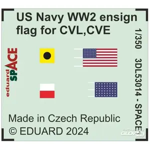 Eduard Drapeau de l'US Navy WW2 pour CVL, CVE, CL & DD SPACE pas cher