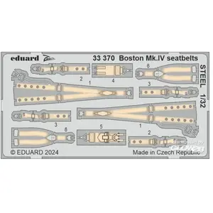 Eduard Boston Mk.IV seatbelts STEEL HKM