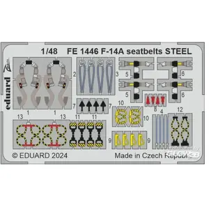 Eduard F-14A seatbelts STEEL GREAT WALL HOBBYVendu pargalaxus