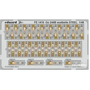 Eduard Go 244B seatbelts STEEL 1/48 ICMVendu pargalaxus