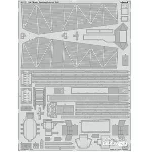 Eduard SM.79 fuselage arrière intérieur 1/48 pas cher