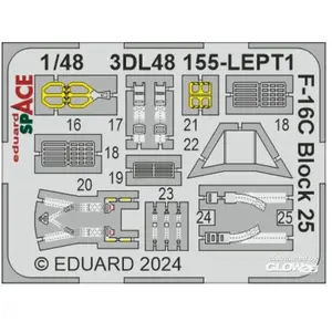Eduard F-16C Block 25 SPACE 1/48 pas cher