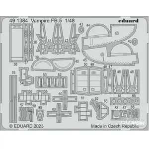1:48 Eduard BIG49394 Accessoires for Vampire FB.5 - Airfix Accessoires...