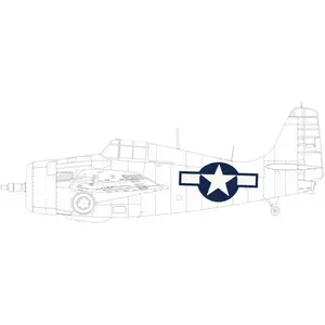 Eduard FM-2 US national insignia 1/48 pas cher