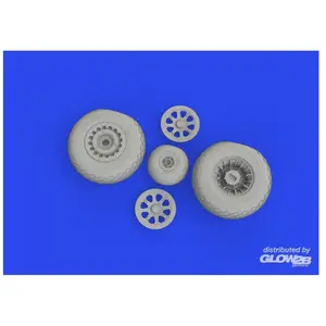 Eduard A-20G wheels 1/32 HKM pas cher