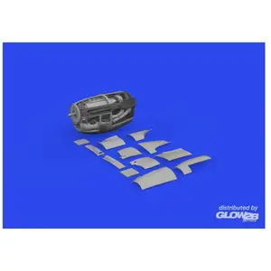 Eduard P-38J moteur gauche PRINT 1/48 TAMIYA pas cher