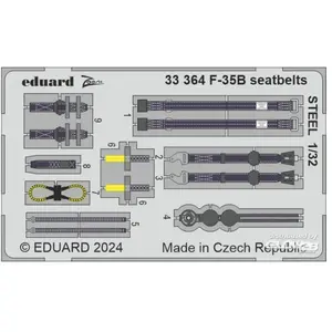 Eduard F-35B seatbelrs STEEL 1/32 pas cher