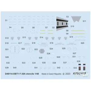 Eduard F-35A stencils 1/48 pas cher